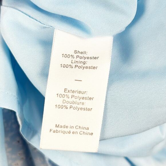 Likely Charlotte Light Blue Floral Mini Dress Ruffle Sundress Spring Womens Sz S - Picture 8 of 13